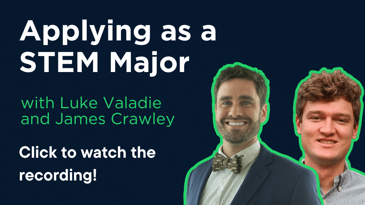 Applying as a STEM or Computer Science major