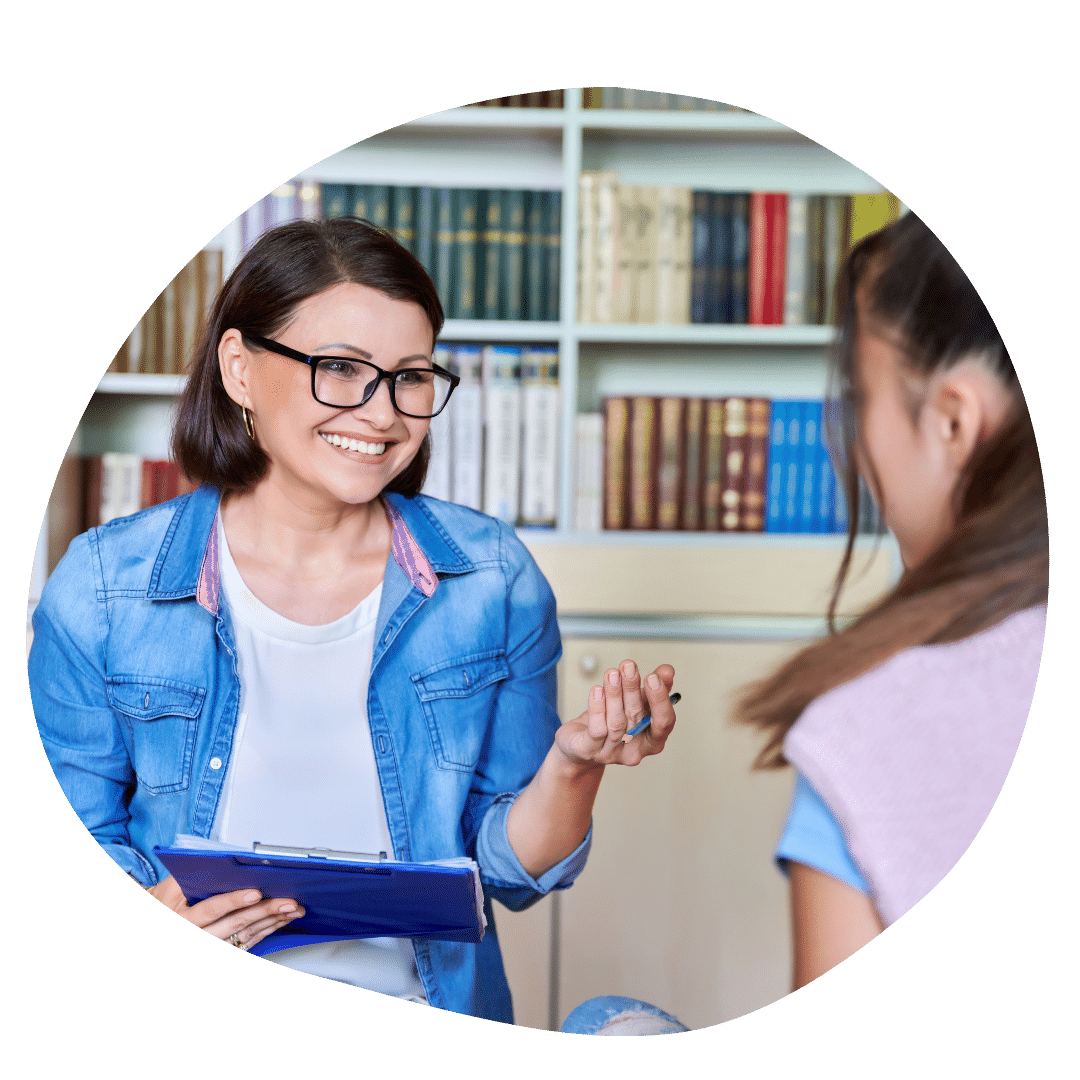 Graduate student in social work gathering data during fieldwork placement at a community center.