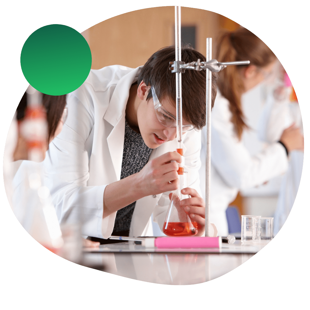 High school student participating in a STEM summer program