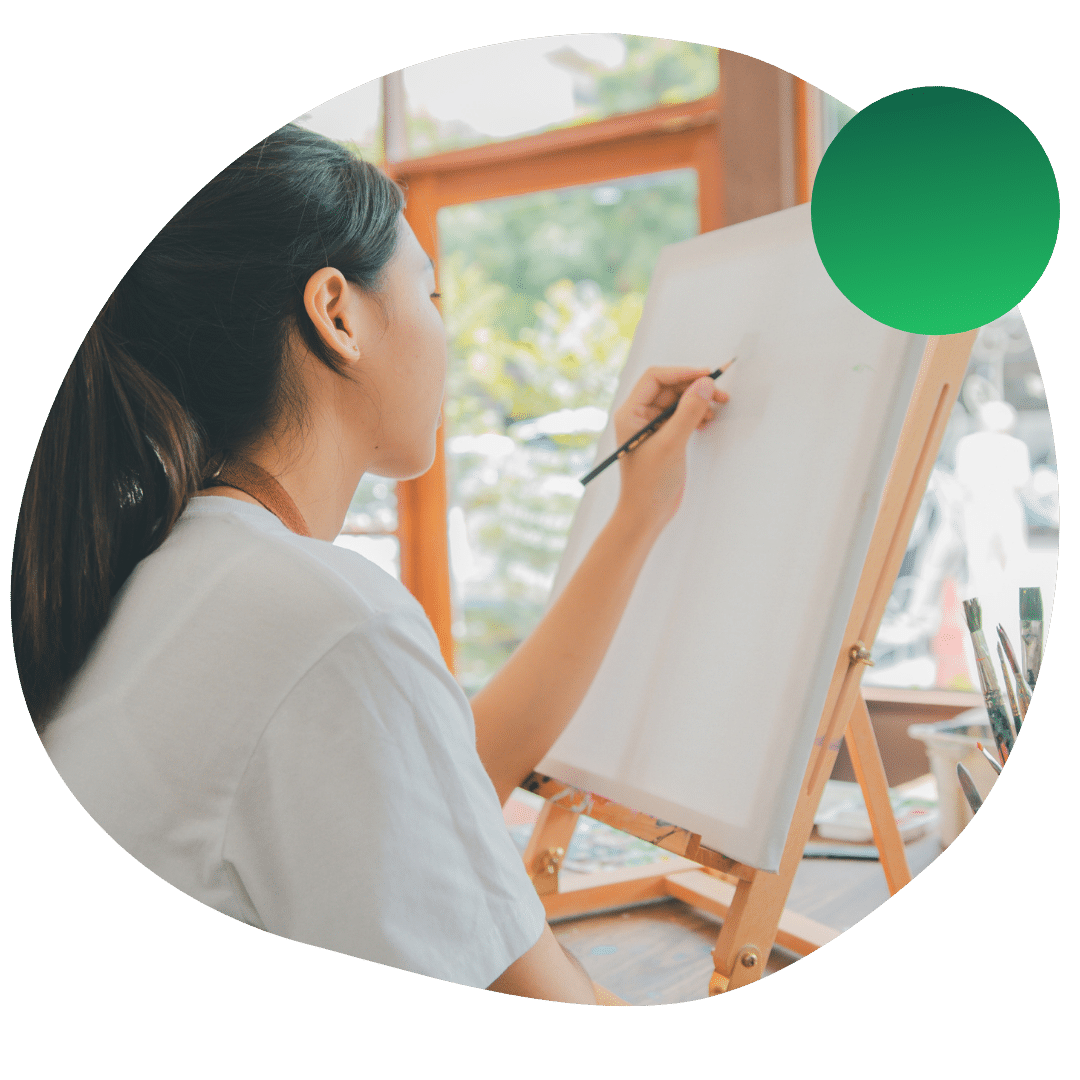 High school artist preparing artwork for BFA admissions