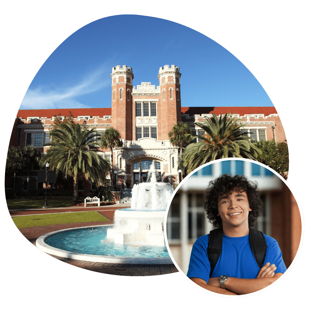 High school student from St. Johns County taking a tour of Florida State University