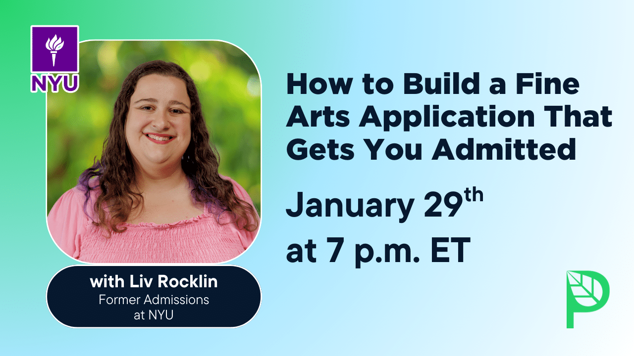 How to Build a Fine Arts Application That Gets You Admitted