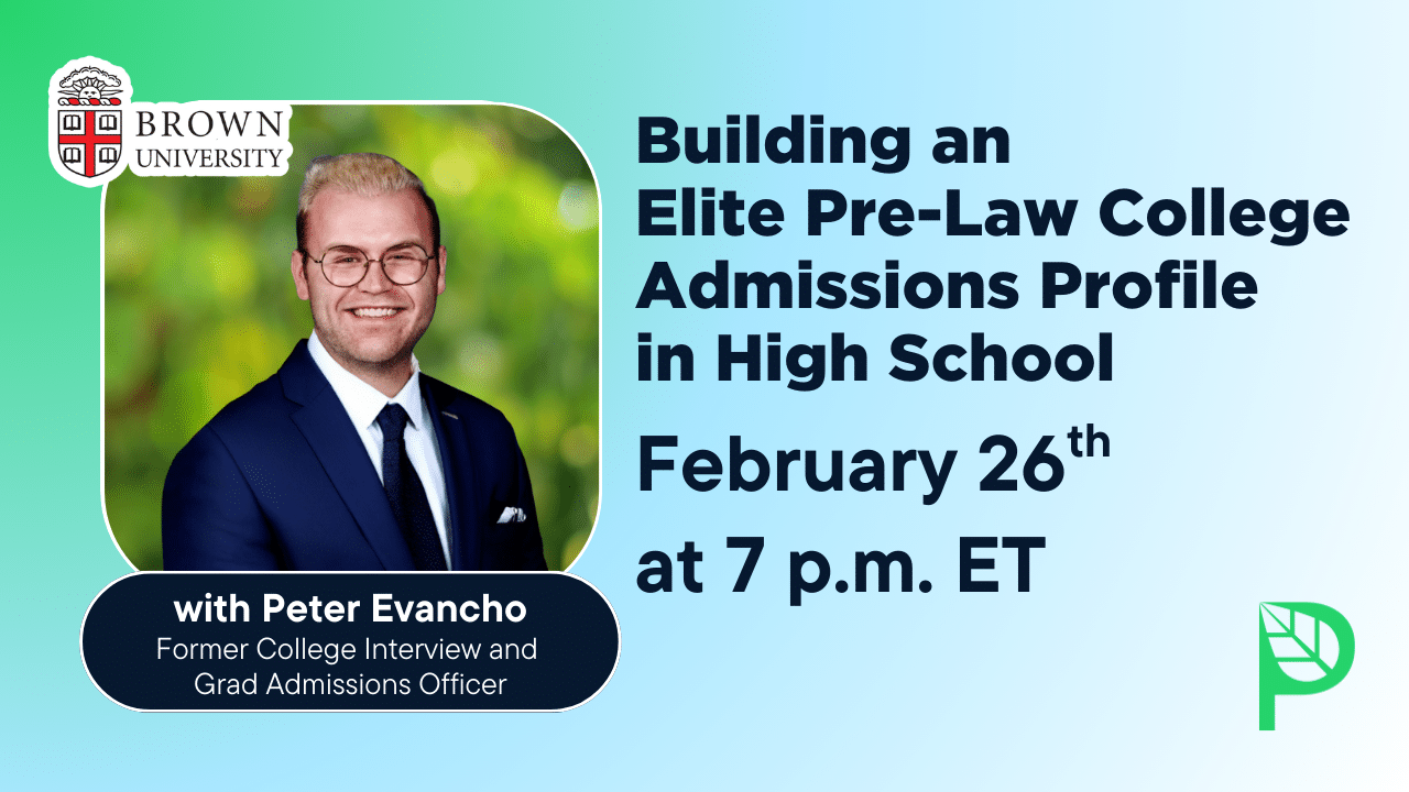 Building an Elite Pre-Law College Admissions Profile in High School