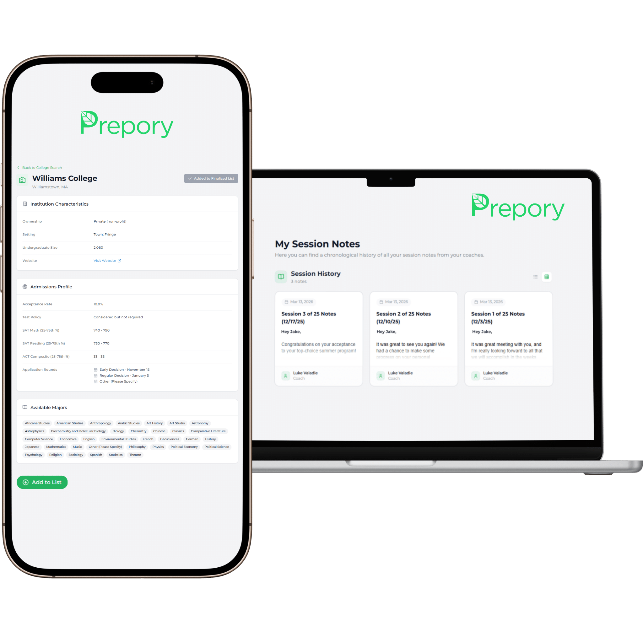 GradBloom phone and laptop mockup