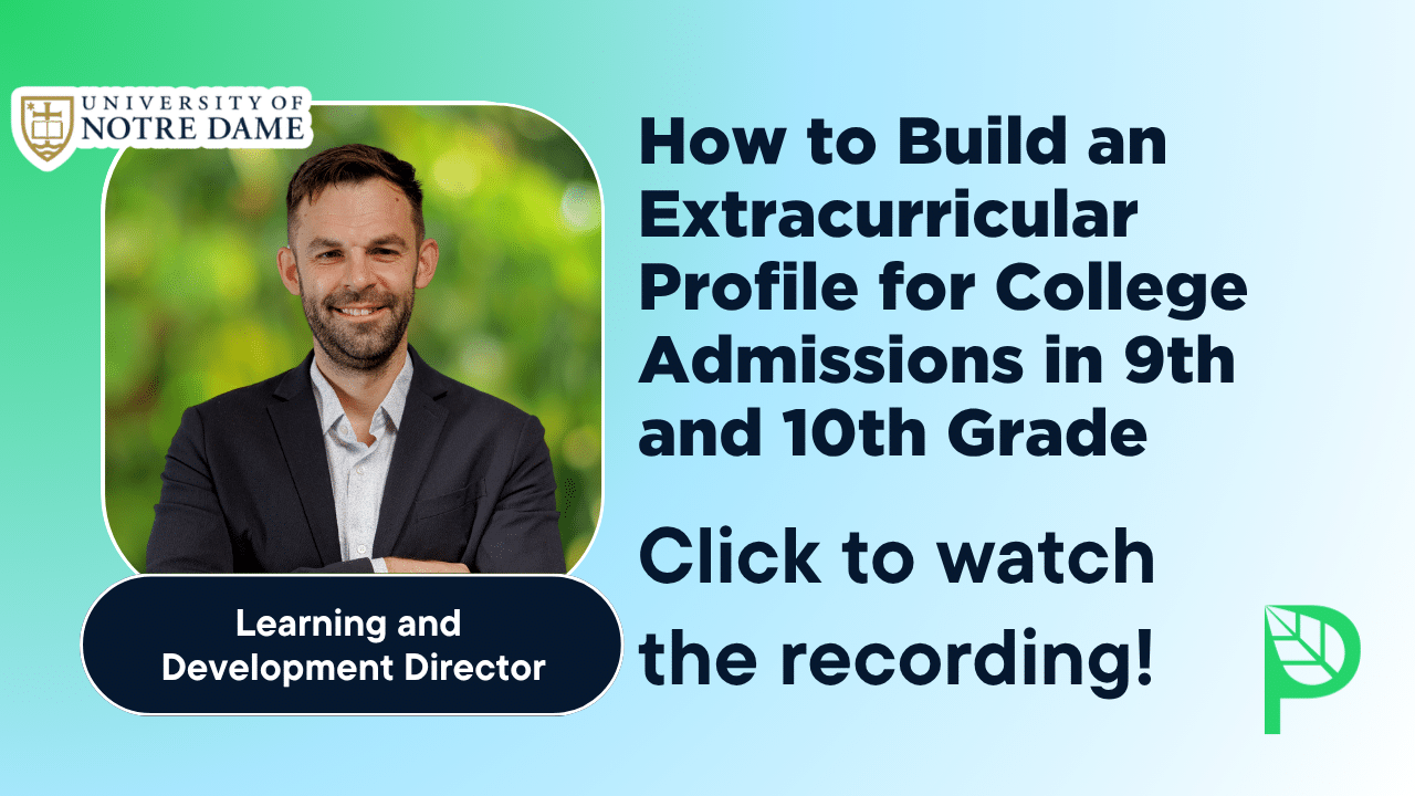How to Build an Extracurricular Profile for College Admissions in 9th and 10th Grade